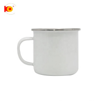 Wholesale White Blank Sublimation Custom Metal Enamel Mug